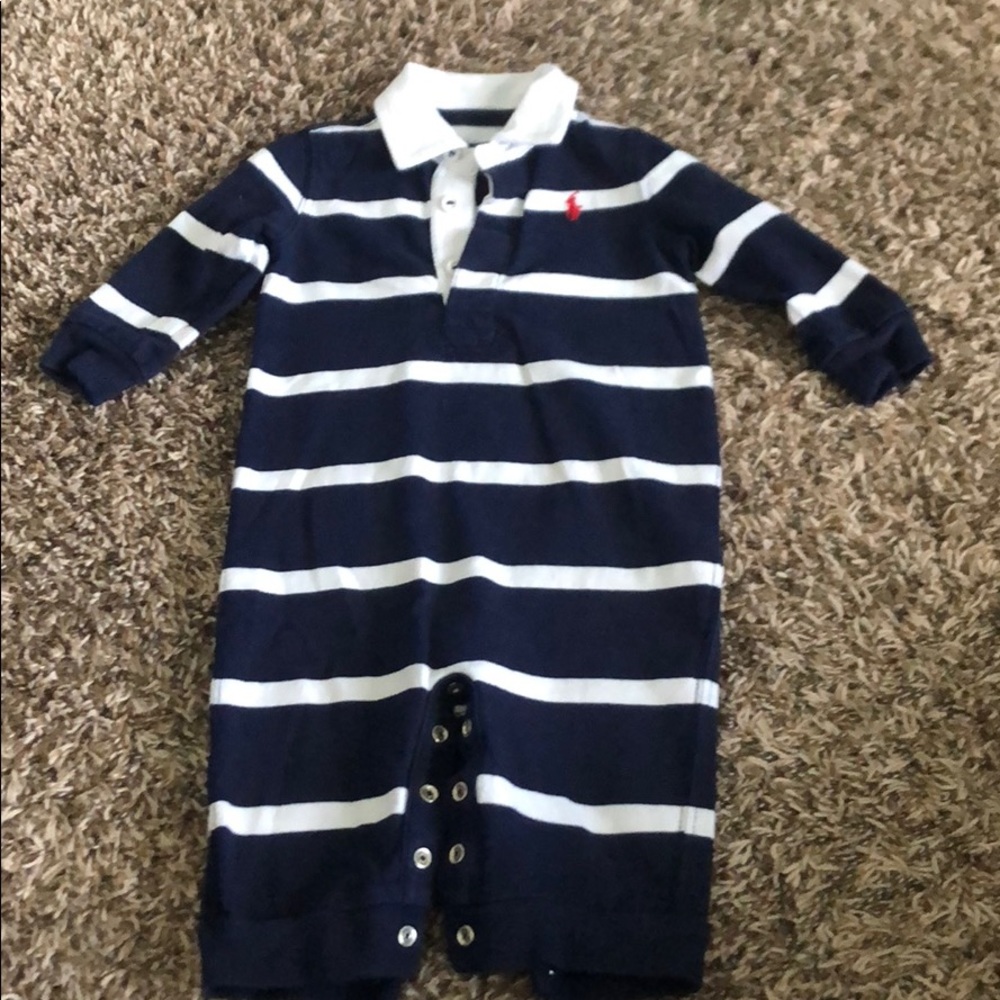 Ralph Lauren stripped onesie